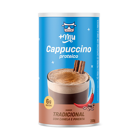 Cappuccino +Mu (com Whey, Canela e Pimenta) - 200g