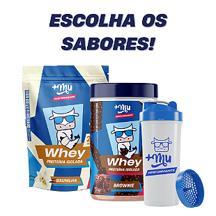 Combo Whey Isolado Refil 900g + Creatina (ESCOLHA OS SABORES) + Coqueteleira