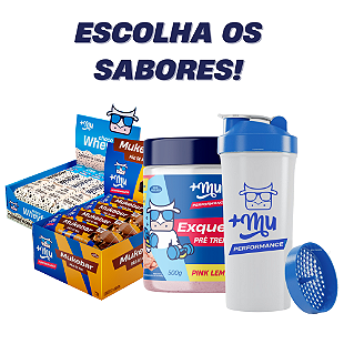 COMBO RODRIGO GÓES - Exquenta Stay Natty(ESCOLHA OS SABORES) + Creatina (ESCOLHA OS SABORES) + Coqueteleira