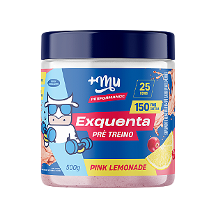 Exquenta +Mu Performance - Pré-Treino em Sachê - Pink Lemonade - (15 sachês com 20g cada) - 300g