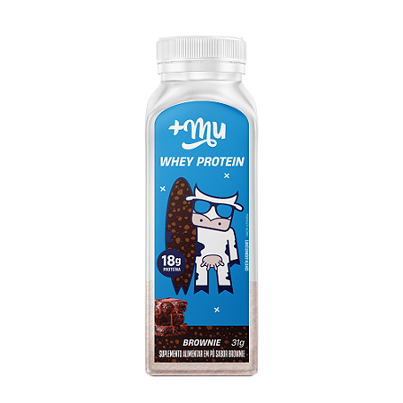 Whey Concentrado +Mu - Brownie - Garrafinha 31g