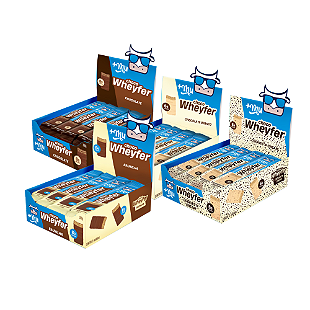 [Lançamento] Combo Chocowheyfer +Mu (4 Caixas Sabores chocolate com coco e chocolate com avelã - 48 uni.) - 1200g