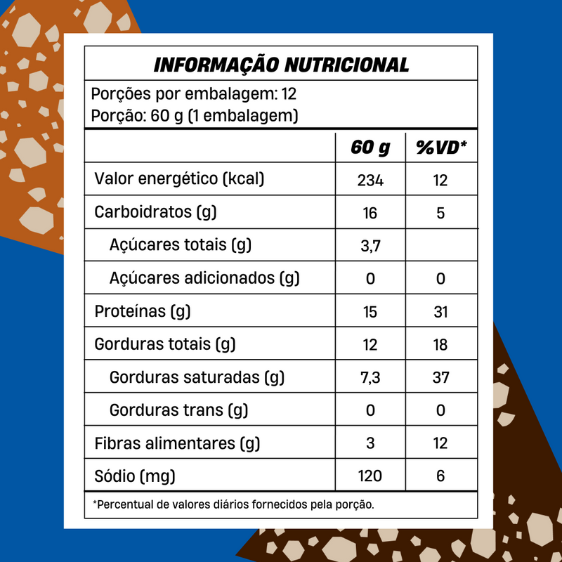 [Lançamento] Mukebar Chocolate com Avelã +Mu performance - Caixa com 12 Unidades - 720g