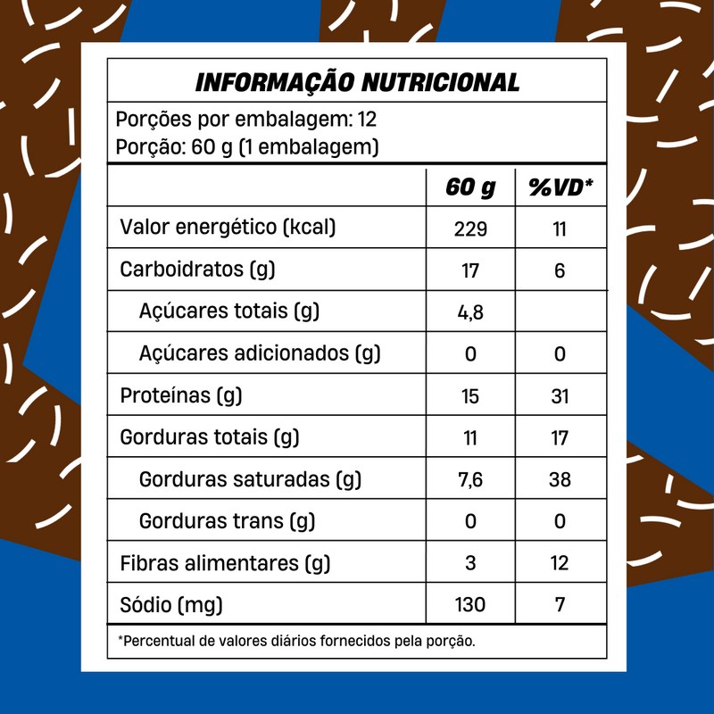 [Lançamento] Mukebar Chocolate com Coco +Mu performance - Caixa com 12 Unidades - 720g