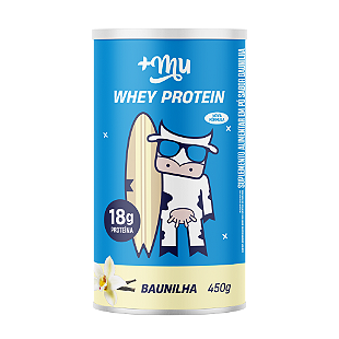 Whey Concentrado +Mu - Chocolate - Pote 450g