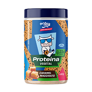 Proteína Vegetal +Mu Performance - Caramel Macchiato - Garrafinha 33g