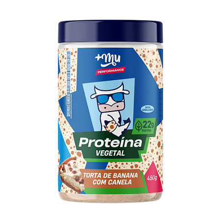 Proteína Vegetal +Mu Performance - Torta de Banana com Canela - Pote 450g