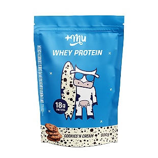 Whey Concentrado +Mu - Cookies'n Cream - Pote 450g