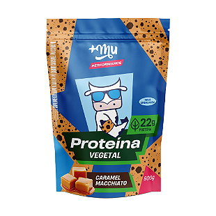 Proteína Vegetal +Mu Performance - Caramel Macchiato - Garrafinha 33g