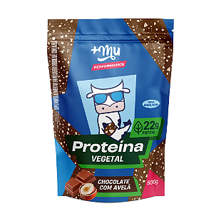 Proteína Vegetal +Mu Performance - Chocolate com Avelã - Garrafinha 34g