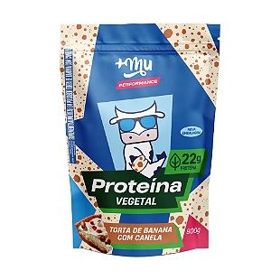 Proteína Vegetal +Mu Performance - Torta de Banana com Canela - Pote 450g